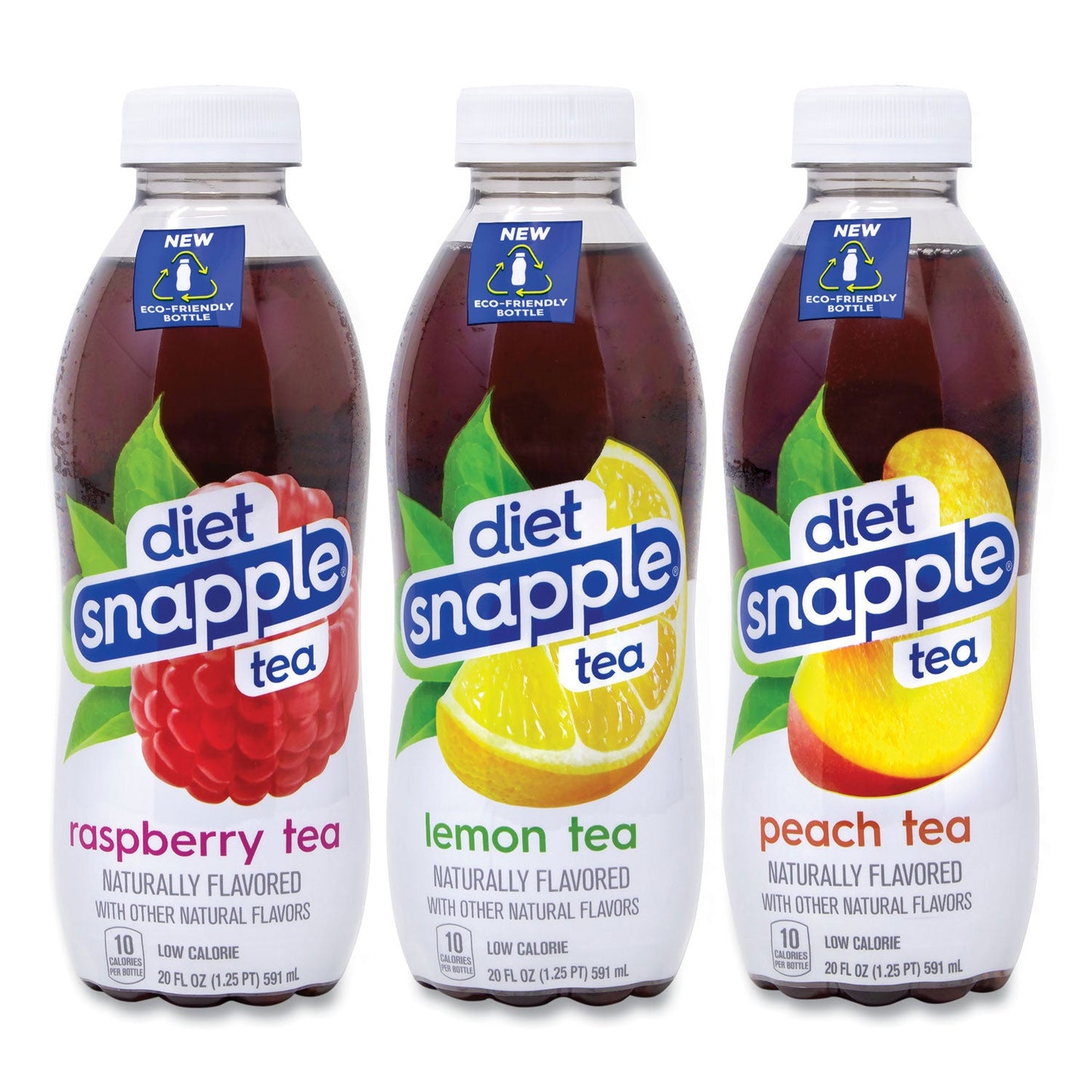 Snapple Ice Tea Variety Pack, Assorted Flavors, 20 oz Bottle, 24/Carton (GRR22002043)