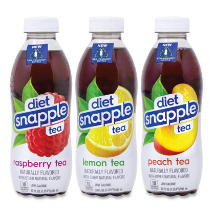 Snapple Ice Tea Variety Pack, Assorted Flavors, 20 oz Bottle, 24/Carton (GRR22002043)