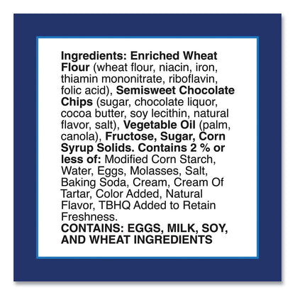 Pillsbury Soft Baked Mini Chocolate Chip Cookies, 1.5 oz Pouch, 28/Pack (GRR22002056)