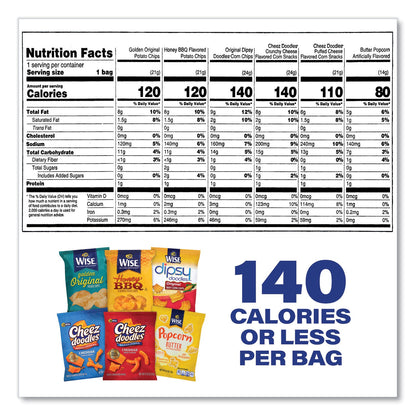 Wise Grab and Snack Variety Pack, Assorted Flavors, 50/Pack (GRR22002063)