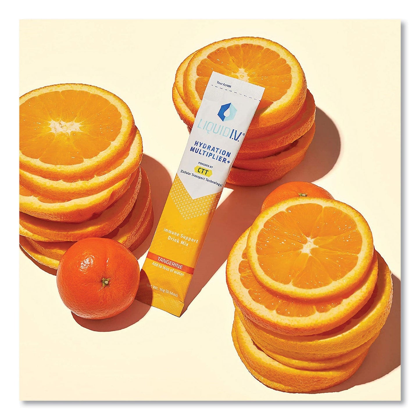 LIQUID I.V. Immune Support, Tangerine, 0.56 oz Packet, 10/Pack (GRR22002080)