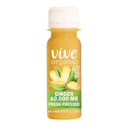 Vive Organic Pure Boost, Ginger, 2 oz Bottle, 12/Carton (GRR34800004)