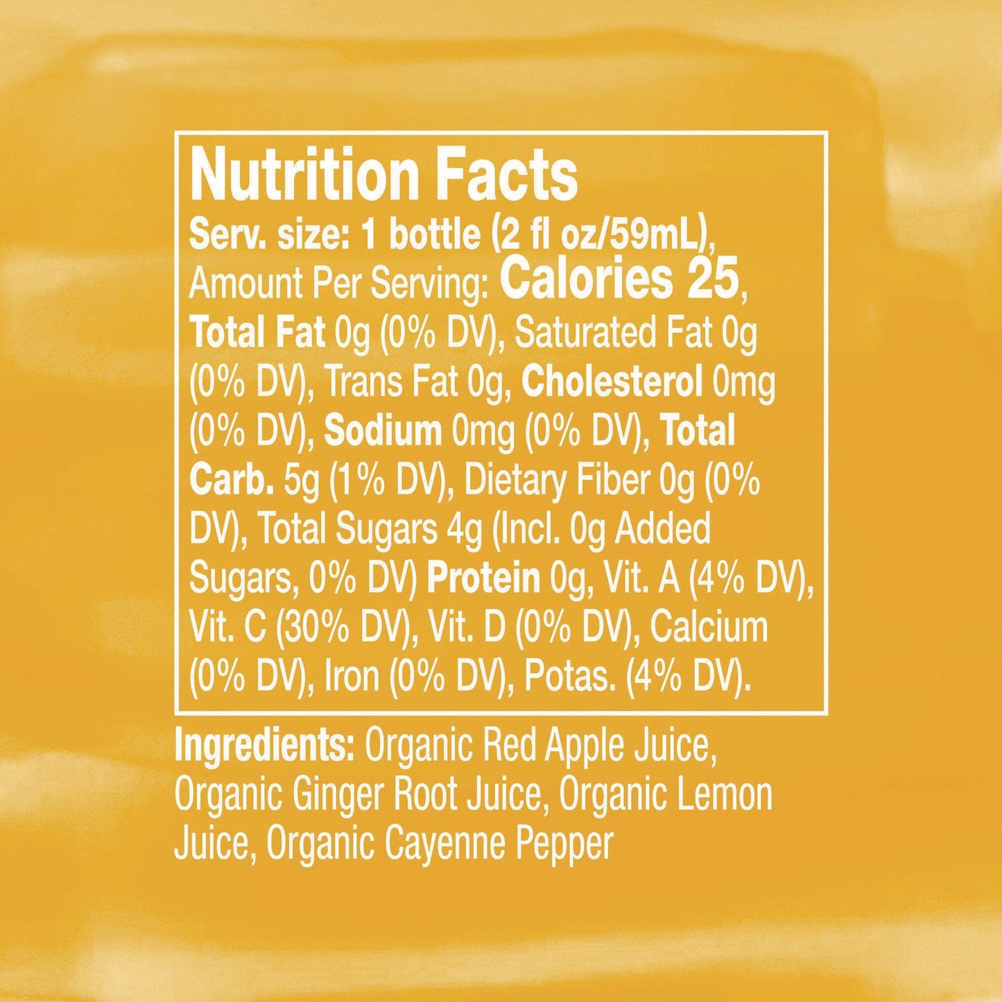 Vive Organic Pure Boost, Ginger, 2 oz Bottle, 12/Carton (GRR34800004)