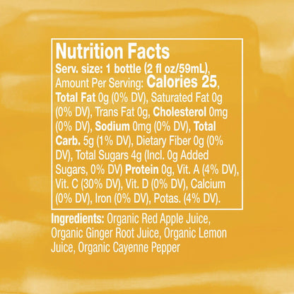 Vive Organic Pure Boost, Ginger, 2 oz Bottle, 12/Carton (GRR34800004)