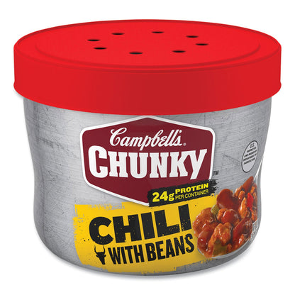 Campbell's Chunky Chili with Beans, 15.25 oz Bowl, 8/Carton (GRR35100009)