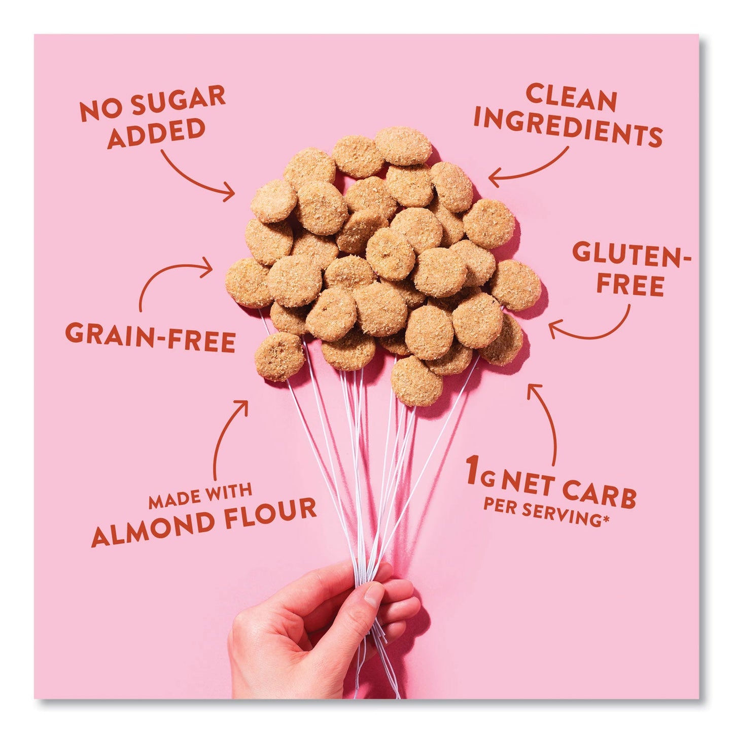 HighKey Snickerdoodle Cookies, Snickerdoodle, 2 oz Bag, 6/Carton (GRR60000271)