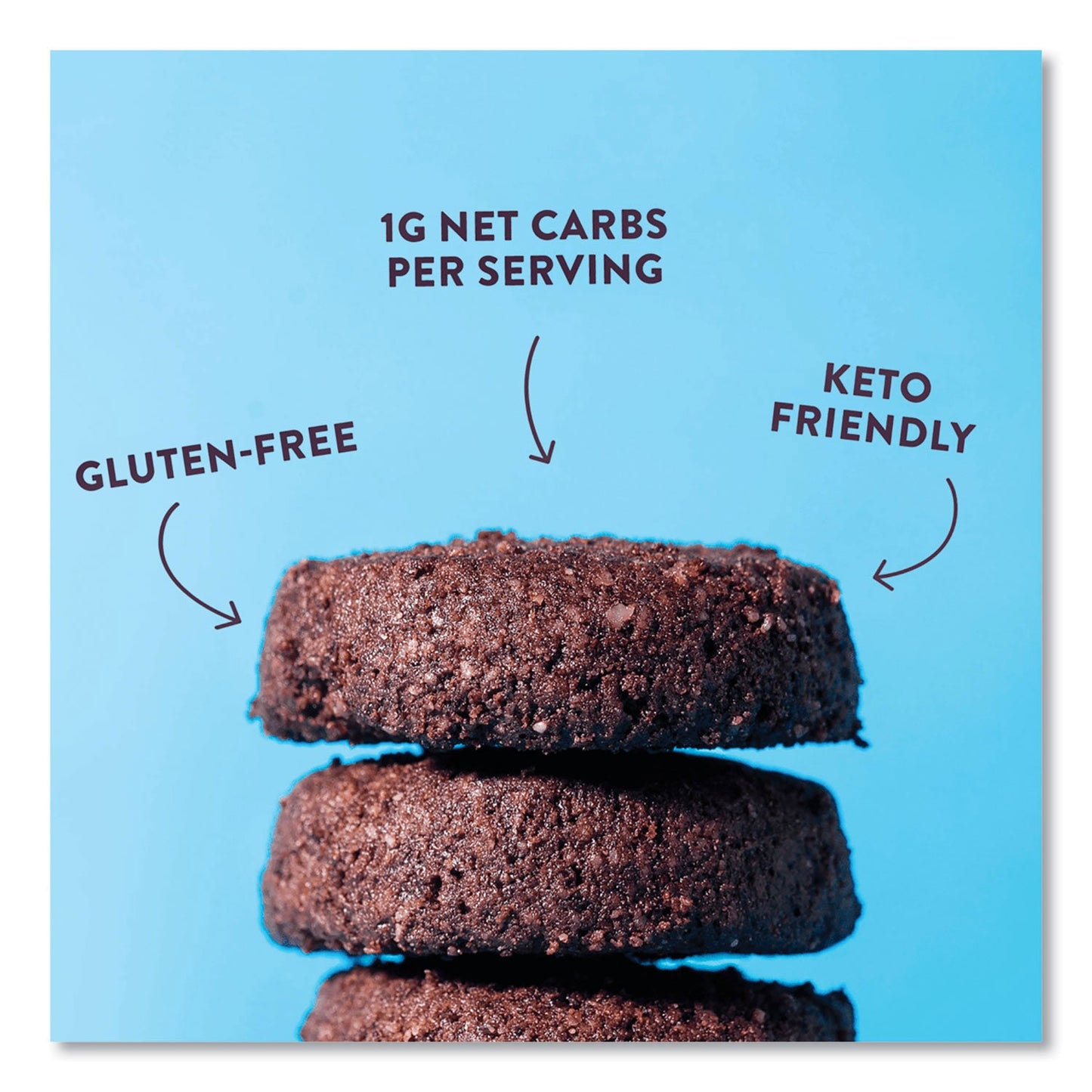 HighKey Double Chocolate Brownie Cookies, 0.75 oz Packet, 6/Carton (GRR60000273)