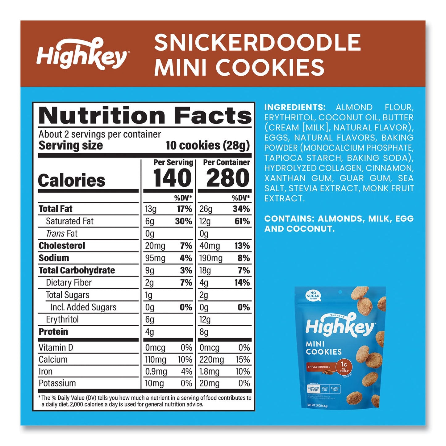 HighKey Variety Pack, Assorted Flavors, 2 oz Packet, 6/Carton (GRR60000274)