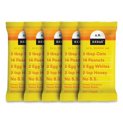 Kellogg's Adult Bars, Honey Cinnamon Peanut Butter, 1.9 oz Bar, 5 Bars/Packs, 2 Packs/Carton (GRR60000748)