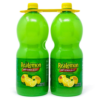 ReaLemon Lemon Juice from Concentrate, 48 oz Bottle, 2/Pack, 2 Packs/Carton (GRR60004062)