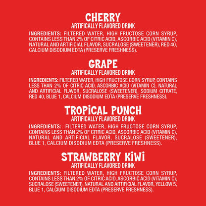 Kool-Aid Jammers Juice Pouch Variety Pack, 6 oz Pouch, 80/Carton (GRR60004076)