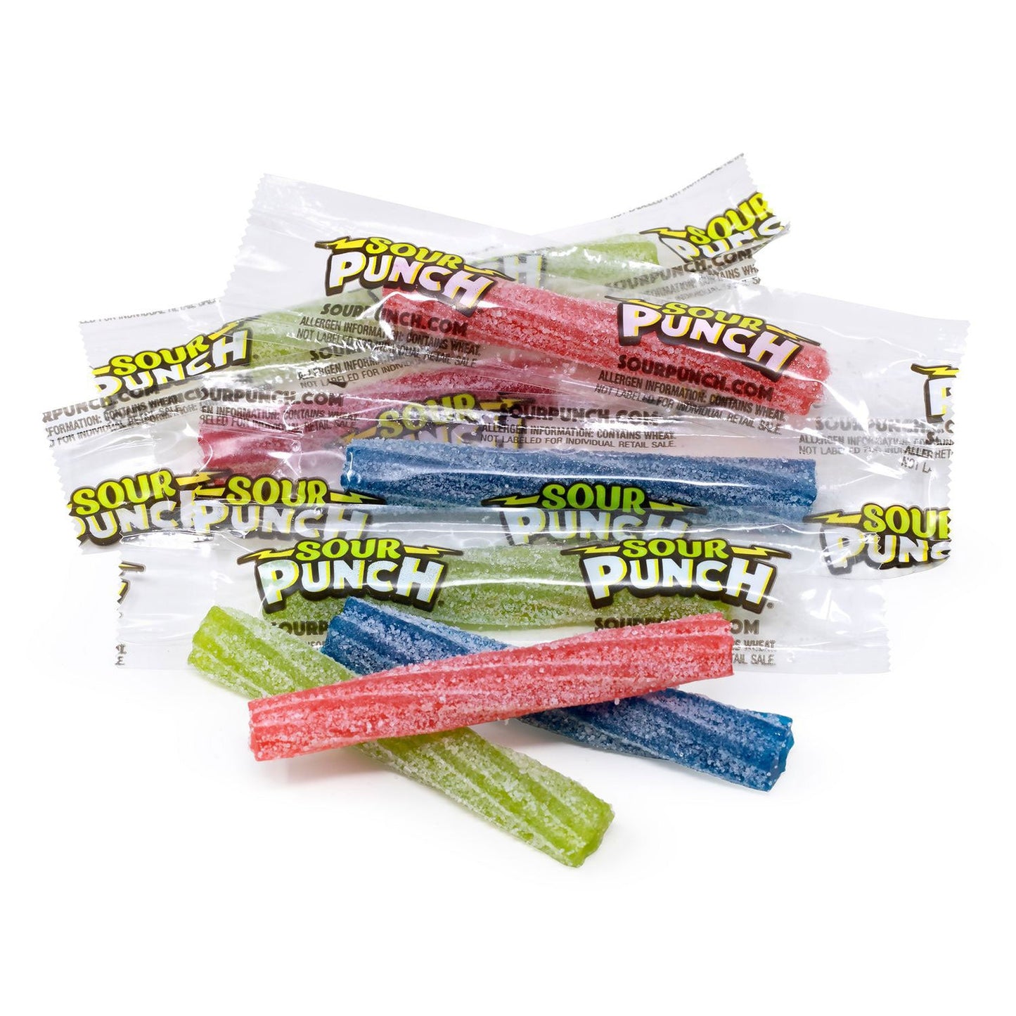 Sour Punch Twists, Variety, 2.59 lb Tub, Approx. 210 Pieces/Tub, 2 Tubs (GRR60004078)