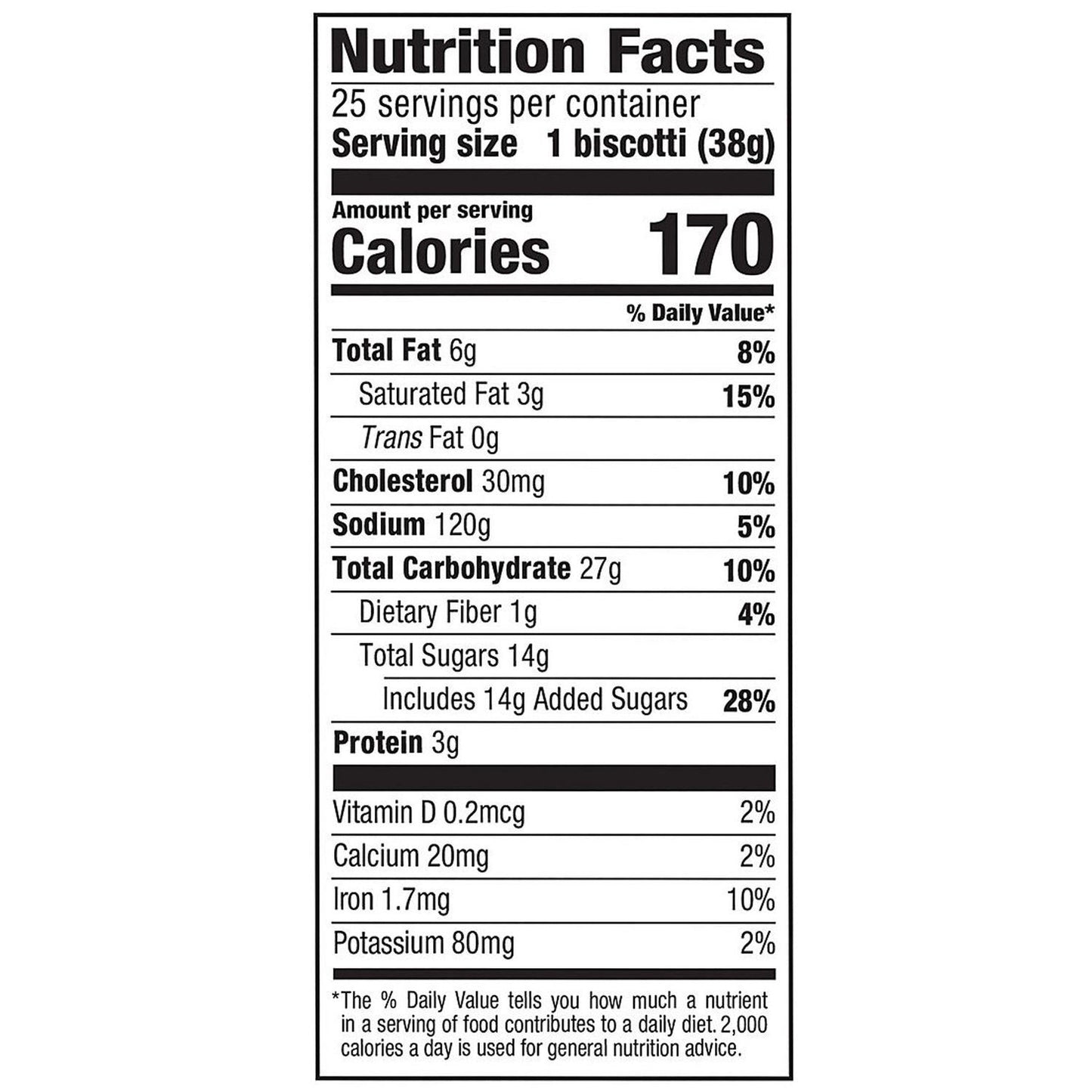 Nonni's Biscotti, Dark Chocolate Almond, 0.88 oz Packet, 25/Tub, 2 Tubs/Carton (GRR60004079)