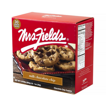 Mrs. Fields Cookies, Milk Chocolate Chip, 1 oz Individually Wrapped, 30/Box, 2 Boxes/Carton (GRR60004080)