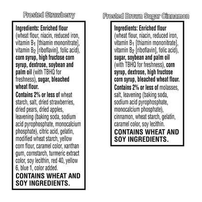 Kellogg's Pop Tarts, Brown Sugar Cinnamon/Strawberry, 2/Pouch, 24 Pouches Box, 2 Boxes/Carton (GRR60004083)