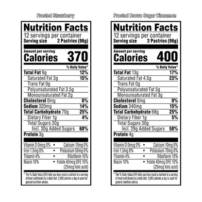 Kellogg's Pop Tarts, Brown Sugar Cinnamon/Strawberry, 2/Pouch, 24 Pouches Box, 2 Boxes/Carton (GRR60004083)