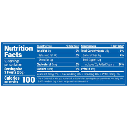 Red Vines Black Licorice Twists, 3.5 lb Jar, 2/Carton (GRR60004084)