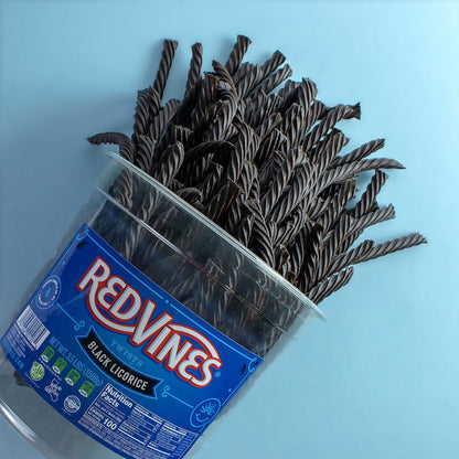 Red Vines Black Licorice Twists, 3.5 lb Jar, 2/Carton (GRR60004084)