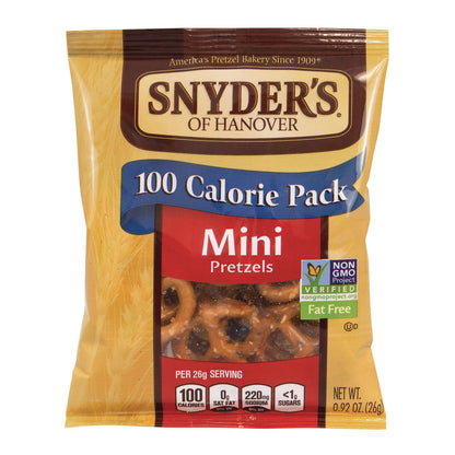 Snyder Manufacturing, Inc. Mini Pretzels. 0.92 oz Pack, 36 Packs/Box, 2 Boxes/Carton (GRR60004087)