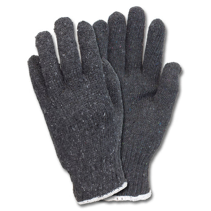 Safety Zone® Cotton Polyester String Knit Gloves, Medium Weight, Gray, 12 pr/Pack, 30 Packs/Case, Men's (SZNGSMW-MN-2C-GY)