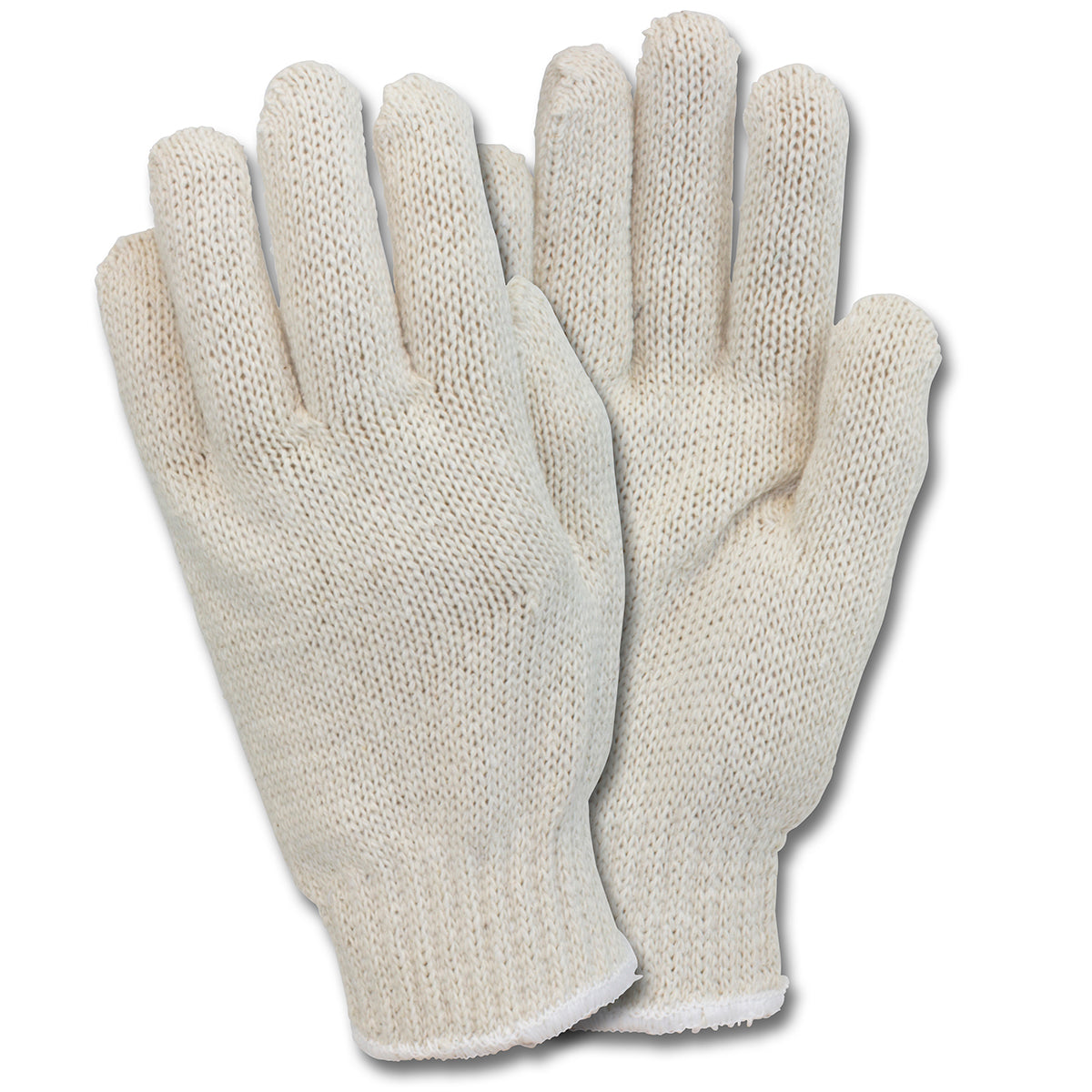 Safety Zone® Cotton Polyester String Knit Gloves, Medium Weight, Natural, 12 pr/Pack, 25 Packs/Case, Men's (SZNGSMW-MN-2C-NRB)