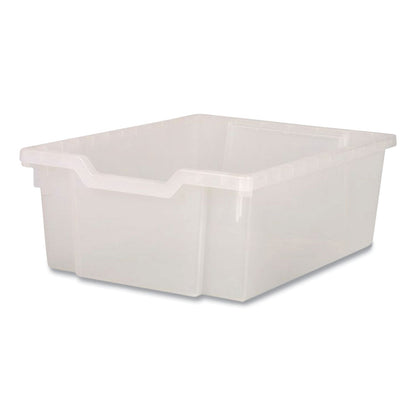 Gratnells Callero MakerHub Trolley Set 01, Metal, (2) Magnetic Whiteboards, (4) F2 Deep Bins, 27.4" x 17.3" x 56.3", Silver/Trans Frost (GTSMST054420)