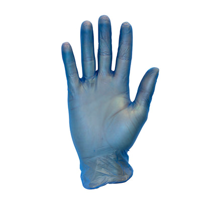 Safety Zone® Vinyl Powder Free 3 mil Gloves, Blue, Med, Case of 1000 (SZNGVP9-MD-1-BL)