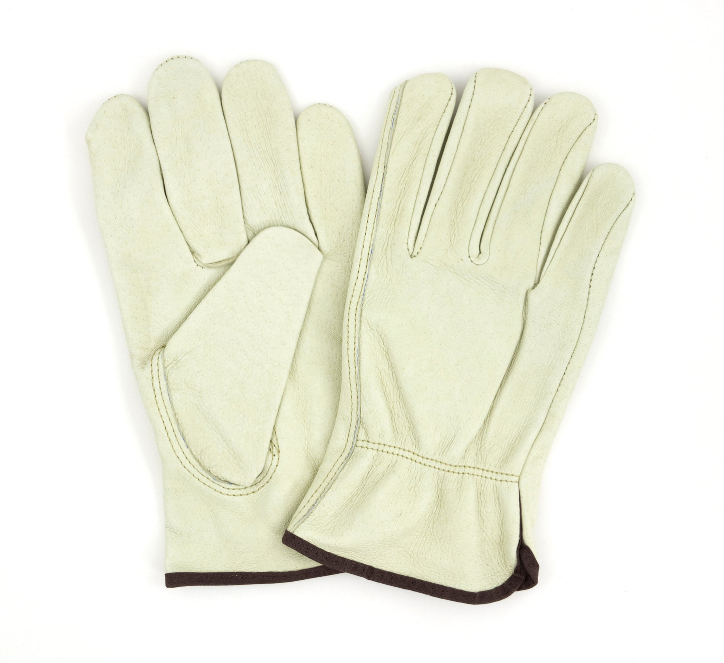 Safety Zone® Standard Grain Cowhide Driver Gloves, Lrg, 12 Pairs (SZNGWCGLDR1-L)