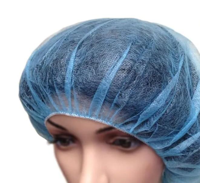 High-Tech Conversions Bee-Safe® Polypropylene Bouffant Caps, 100/Bag, 10 Bags/Case, Blue, 28" (HOSGAH-BP-28-BL)