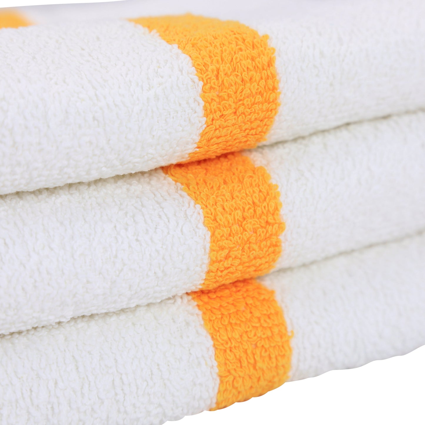 Hospeco® Power Gym Hand Towel 16x27 Gold Stripe, 120/Case (HOSPWR-1627-3GLDCS-CS)