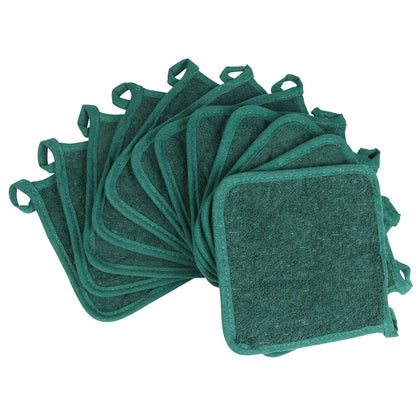 Hospeco® Cooks Linen Pot Holder 7x7 Green, 12/Pack (HOSPOT-GREEN)