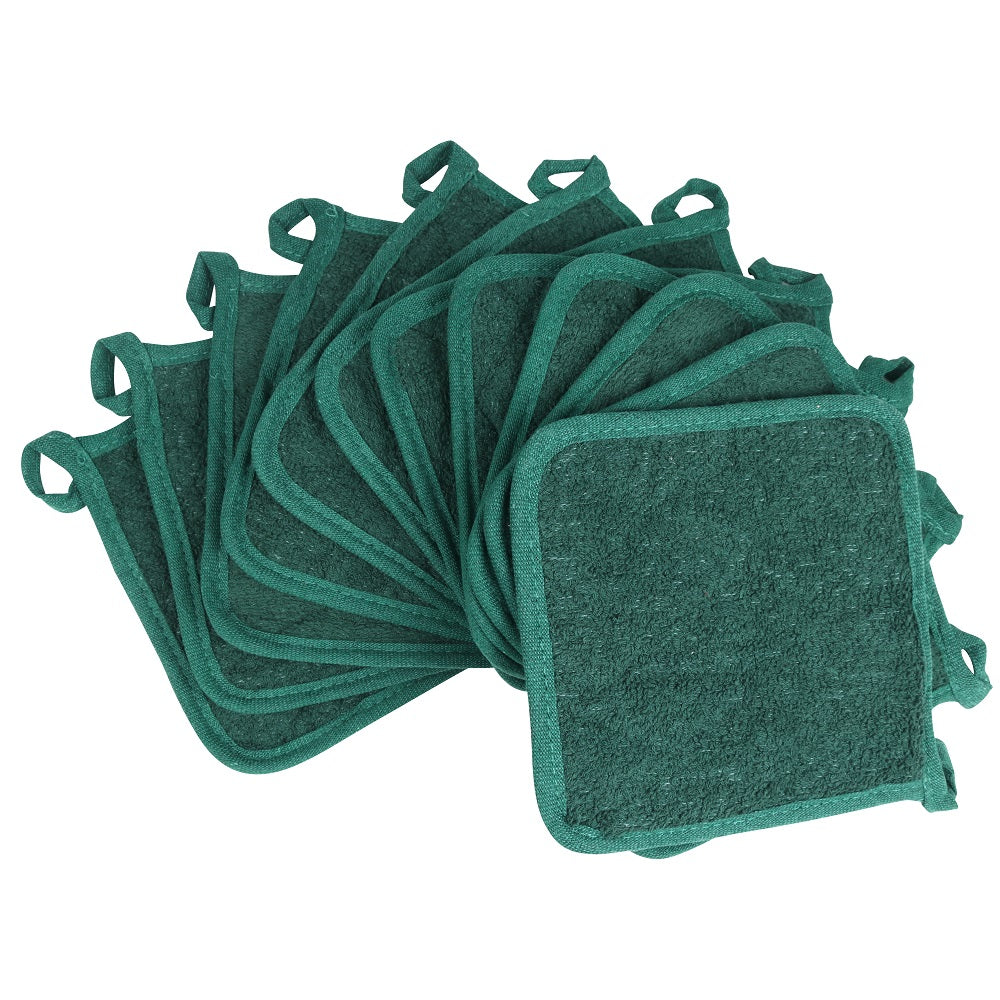 Hospeco® Cooks Linen Pot Holder 7x7 Green, 144/Case (HOSPOT-GREEN-CS)