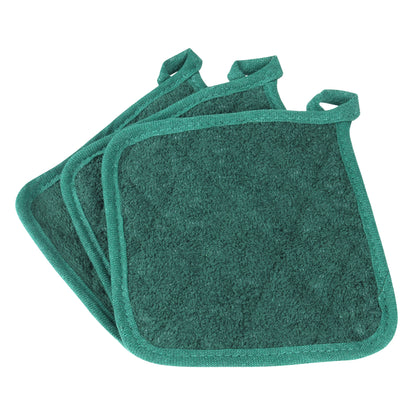 Hospeco® Cooks Linen Pot Holder 7x7 Green, 12/Pack (HOSPOT-GREEN)