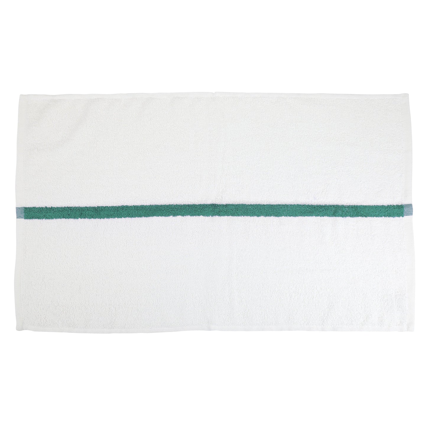 Hospeco® Power Gym Hand Towel 16x27 Green Stripe, 120/Case (HOSPWR-1627-3GRCS-CS)