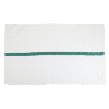 Hospeco® Power Gym Hand Towel 16x27 Green Stripe, 120/Case (HOSPWR-1627-3GRCS-CS)