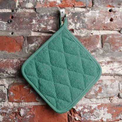 Hospeco® Cooks Linen Pot Holder 7x7 Green, 144/Case (HOSPOT-GREEN-CS)