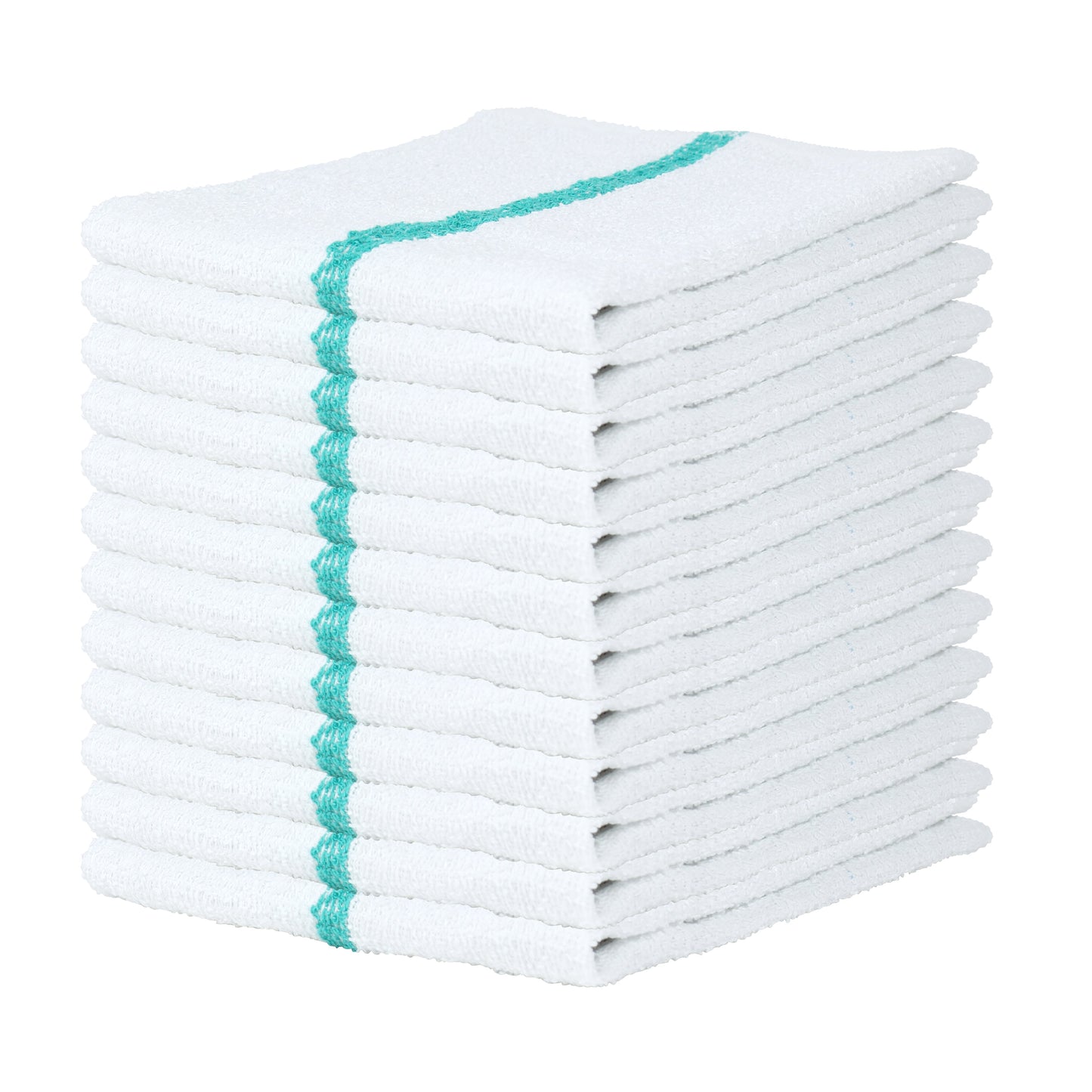 Hospeco® Qwick Wick Bar Mop Towel 30oz Green Stripe, Case of 60 (HOSN030-GR-5DZ)