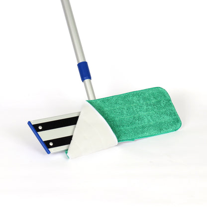 Hospeco® Microfiber Flat Wet Mop, 13", Green, Pack of 12 (HOSM830013G)
