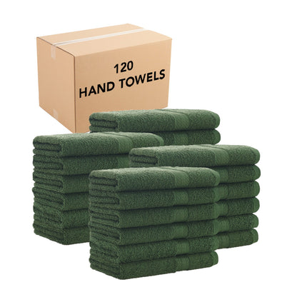 Hospeco® True Color Hand Towel 16x27 Hunter Green, 120/Case (HOSHAND-HGREEN)
