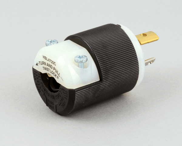 Hubbell Lighting 4720C Inline 15A 120V Plug (HBL4720C)