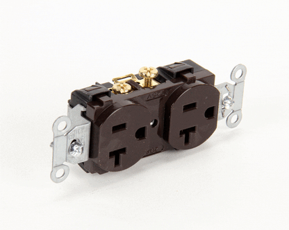 Hubbell Lighting Cr20 Duplex Receptacle Brown (HBLCR20)