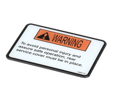 Henny Penny 168571 Label-Service Cover (HEN168571)