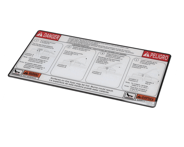 Henny Penny 168572 Label-Lid Instr Eng/Spa (HEN168572)