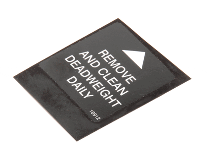 Henny Penny 16912 Label Dead Wt Valve (HEN16912)