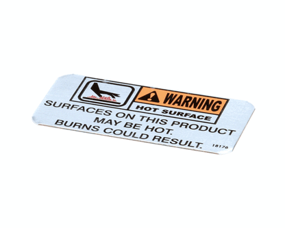 Henny Penny 18176 Label-Warning Hot (HEN18176)