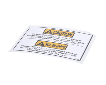 Henny Penny 22818 Label-Caution V To Gnd Max (HEN22818)
