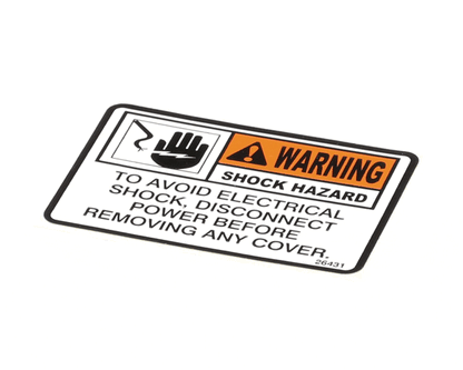 Henny Penny 26431 Label-Warning Disc. Power (HEN26431)