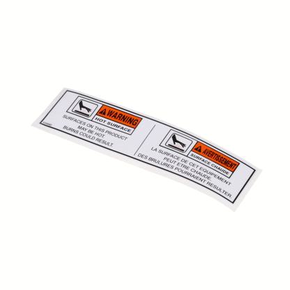 Henny Penny 33589 Label-Warning Hot, Bilingual (HEN33589)