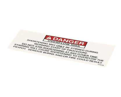 Henny Penny 37933 Label-Danger Stirring (HEN37933)
