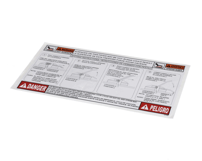 Henny Penny 67329 Lid Instruction Label (HEN67329)
